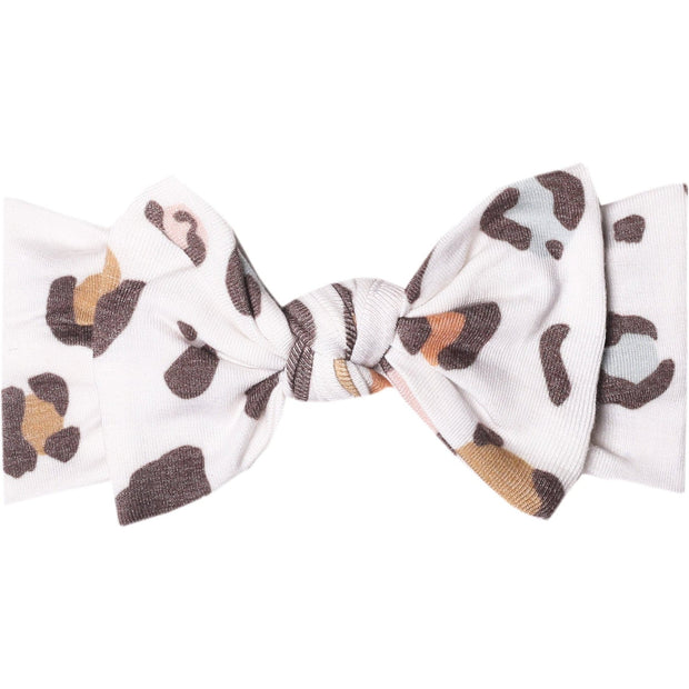 Copper Pearl Knit Headband Bow | Millie