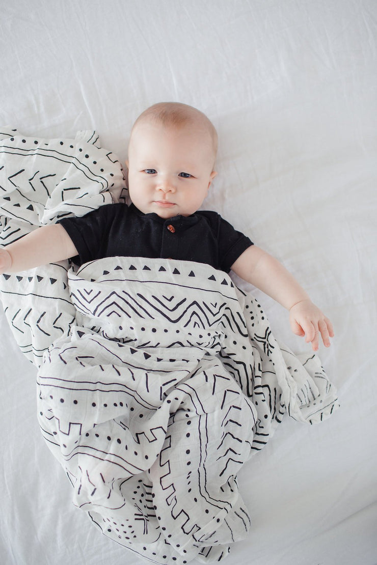 Loulou Lollipop Muslin Quilt Blanket | Mudcloth