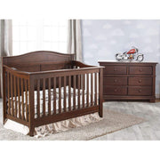 Pali Napoli Curve-Top Forever Crib + Double Dresser Set