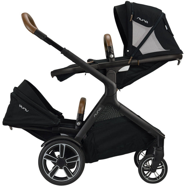 Nuna Demi Grow Sibling Seat + Raincover with MangeTech Secure Snap