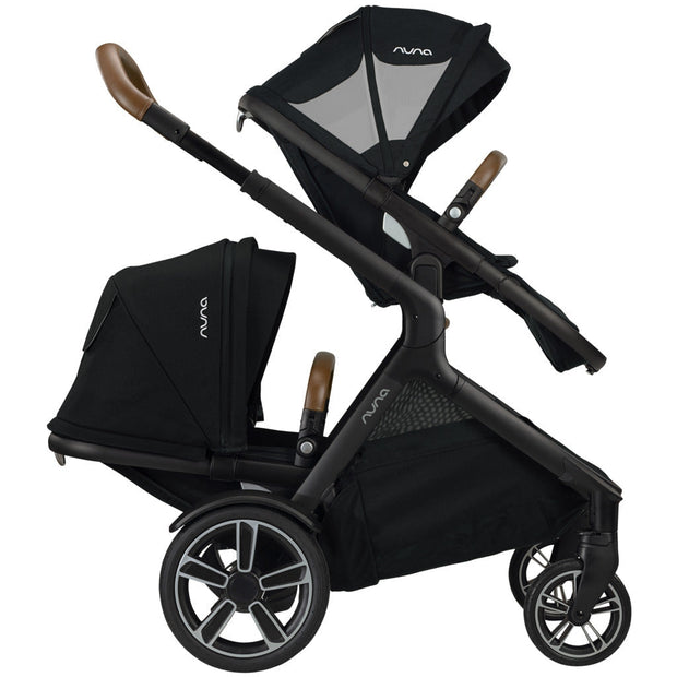 Nuna Demi Grow Sibling Seat + Raincover with MangeTech Secure Snap