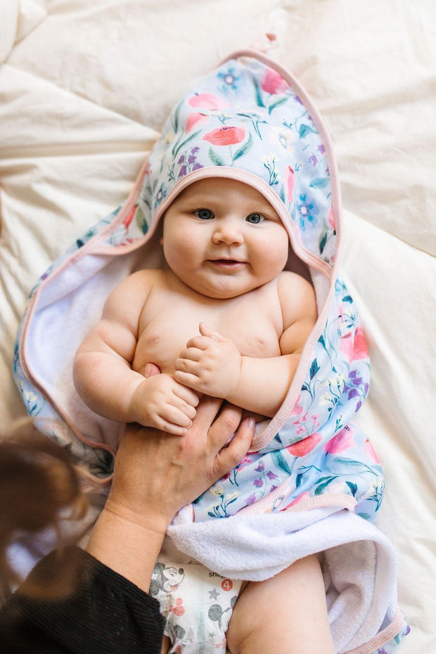 Loulou Lollipop Hooded Towel Set | Bluebell