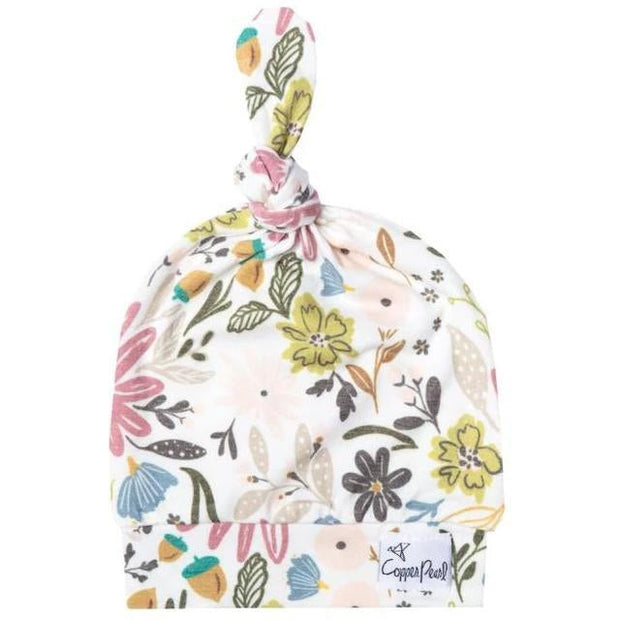 Copper Pearl Top Knot Hat | Olive