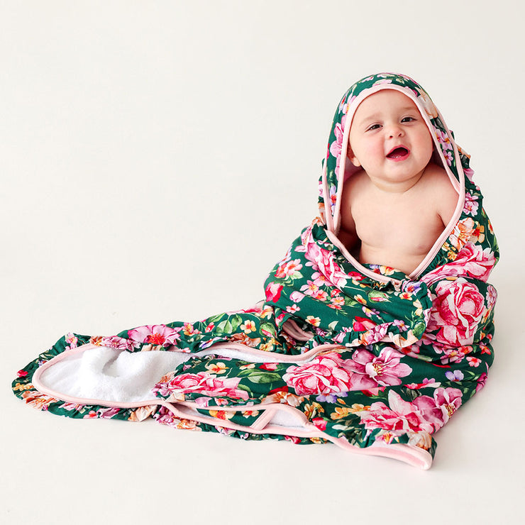 Posh Peanut Ruffled Hooded Towel | Arsine