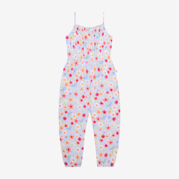 Posh Peanut Smocked Spaghetti Jumpsuit | Carissa