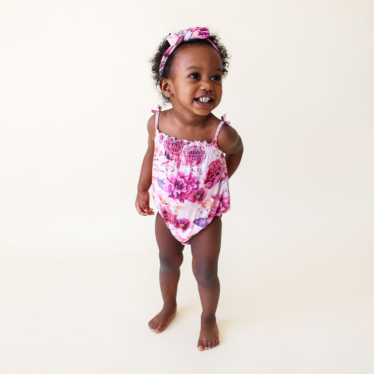 Posh Peanut Spaghetti Strap Bubble Romper | Amira