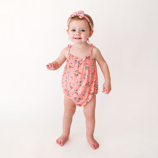 Posh Peanut Spaghetti Strap Bubble Romper | Betty
