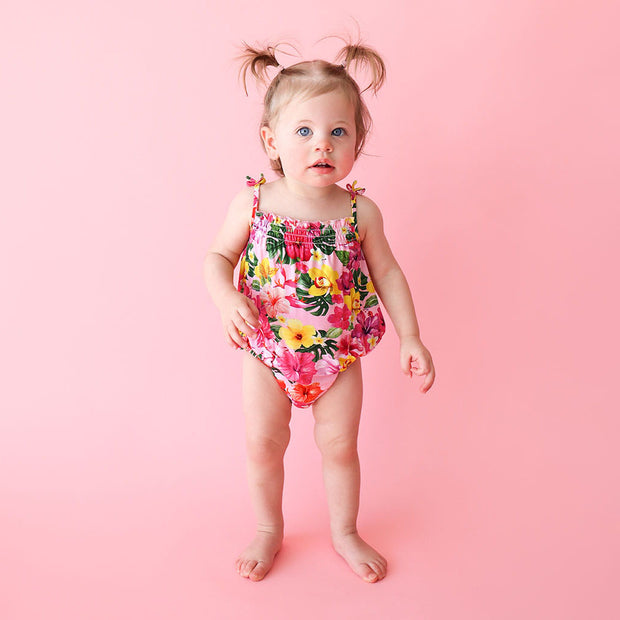 Posh Peanut Spaghetti Strap Bubble Romper | Malana