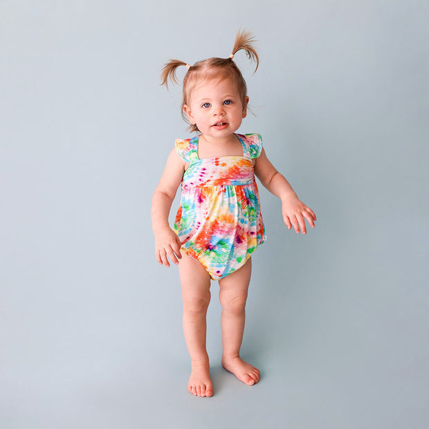 Posh Peanut Totally Tie Dye Romper