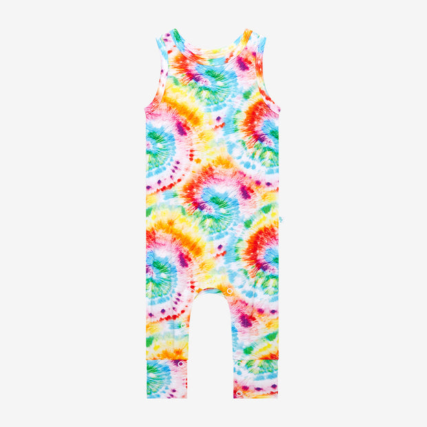 Posh Peanut Totally Tie Dye Racerback Romper