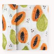 Little Unicorn Cotton Muslin Swaddle Blanket | Papaya