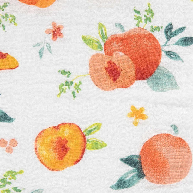 Little Unicorn Cotton Muslin Swaddle Blanket | Georgia Peach