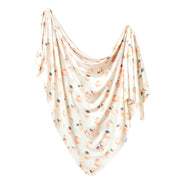 Copper Pearl Knit Swaddle Blanket | Caroline