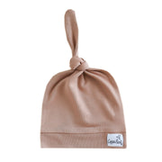 Copper Pearl Top Knot Hat | Pecan