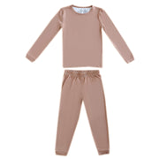 Copper Pearl 2-Piece Long Sleeve Pajama Set | Pecan