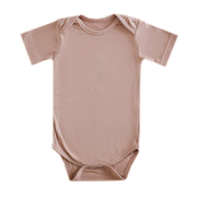 Copper Pearl Short Sleeve Bodysuit | Pecan