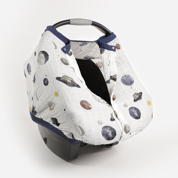 Little Unicorn Cotton Muslin Car Seat Canopy | Planetary