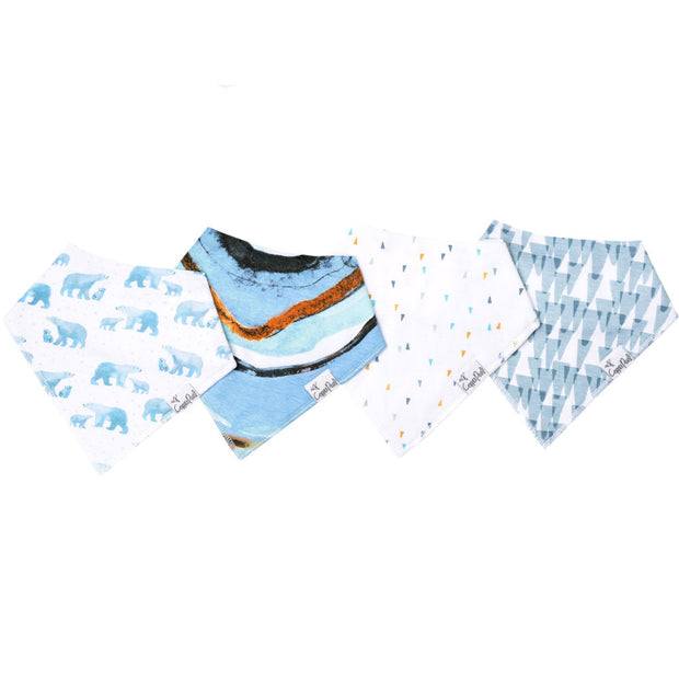 Copper Pearl Baby Bandana Bibs | Arctic