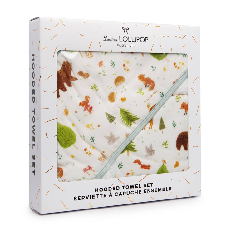 Loulou Lollipop Hooded Towel Set | Forest Friends