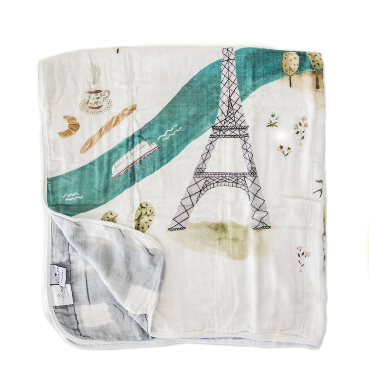 Loulou Lollipop Muslin Quilt Blanket | Paris