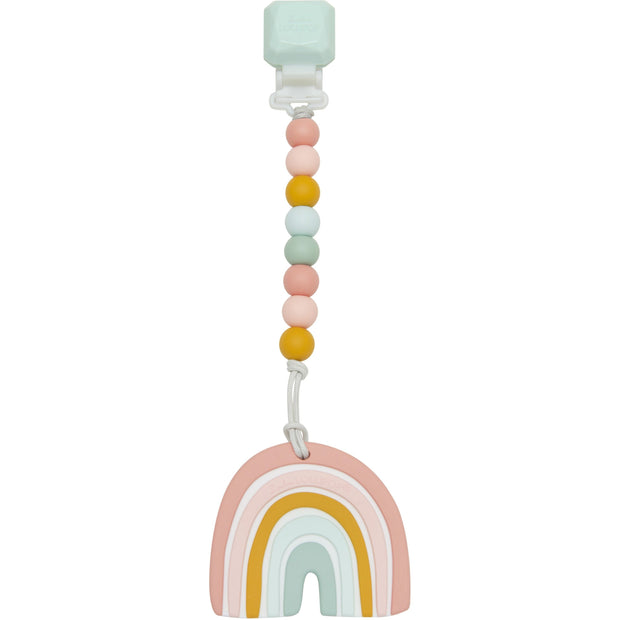 Loulou Lollipop Silicone Teether Gem Set | Pastel Rainbow