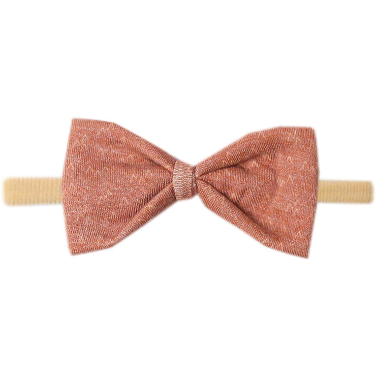 Copper Pearl Bowtie Nylon Bow | Rocky