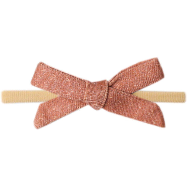 Copper Pearl Ribbon Nylon Bow | Rocky