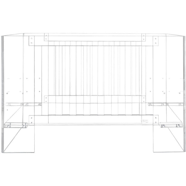 Nursery Works Vetro Crib Clear Acrylic
