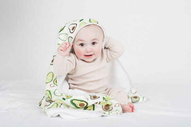 Loulou Lollipop Hooded Towel Set | Avocado