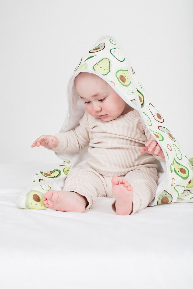 Loulou Lollipop Hooded Towel Set | Avocado