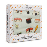 Loulou Lollipop Muslin Quilt Blanket | Sushi