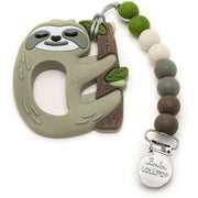 Loulou Lollipop Silicone Teether Set | Sloth