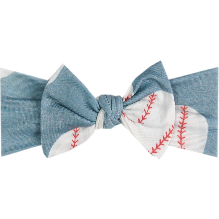 Copper Pearl Knit Headband Bow | Slugger