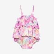 Posh Peanut Basic Ruffled Spaghetti Romper | Joplin
