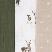 Little Unicorn Cotton Muslin Swaddle Blanket Set | Oh Deer 2