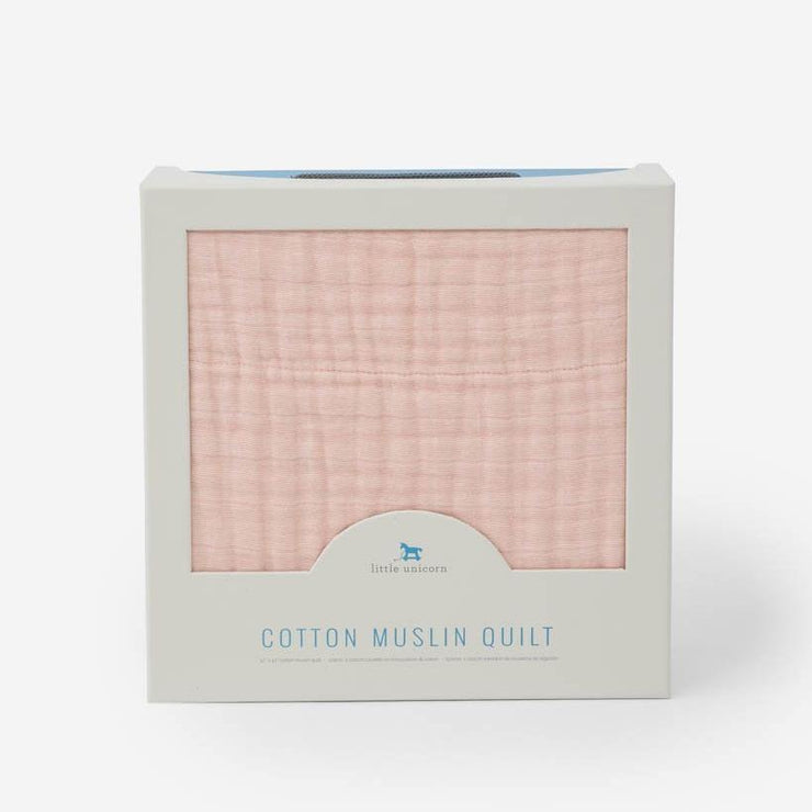 Little Unicorn Cotton Muslin Quilt | Rose Petal