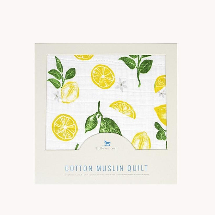 Little Unicorn Cotton Muslin Quilt | Lemon Drop