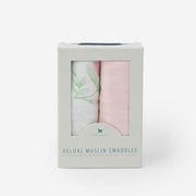 Little Unicorn Deluxe Muslin Swaddle Blanket Set | Blush Peony