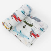 Little Unicorn Deluxe Muslin Swaddle Blanket | Air Show