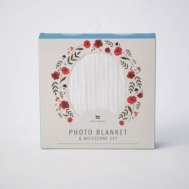 Little Unicorn Photo Blanket | Summer Poppy