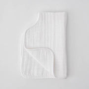 Little Unicorn Cotton Muslin Burp Cloth | White