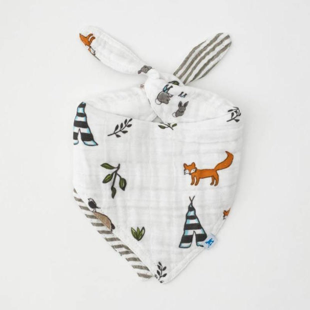 Little Unicorn Cotton Muslin Reversible Bandana Bib | Forest Friends