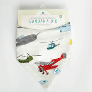 Little Unicorn Deluxe Muslin Reversible Bandana Bib | Air Show