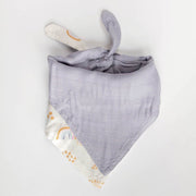 Little Unicorn Deluxe Muslin Reversible Bandana Bib | Rainbows & Raindrops
