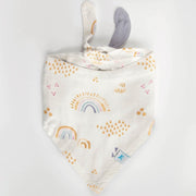 Little Unicorn Deluxe Muslin Reversible Bandana Bib | Rainbows & Raindrops