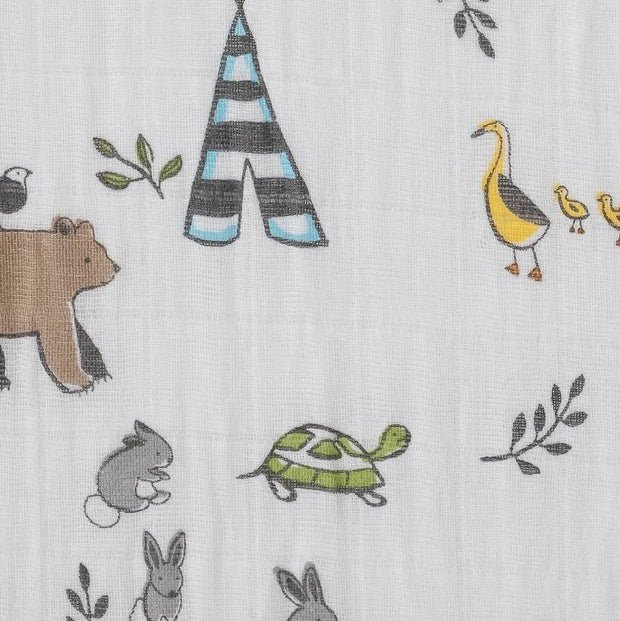 Little Unicorn Cotton Muslin Crib Sheet | Forest Friends