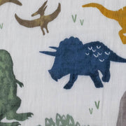Little Unicorn Cotton Muslin Crib Sheet | Dino Friends