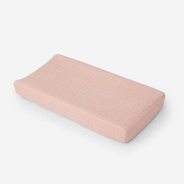 Little Unicorn Cotton Muslin Changing Pad Cover | Rose Petal
