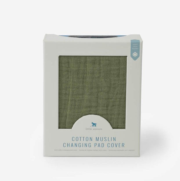 Little Unicorn Cotton Muslin Changing Pad Cover | Fern