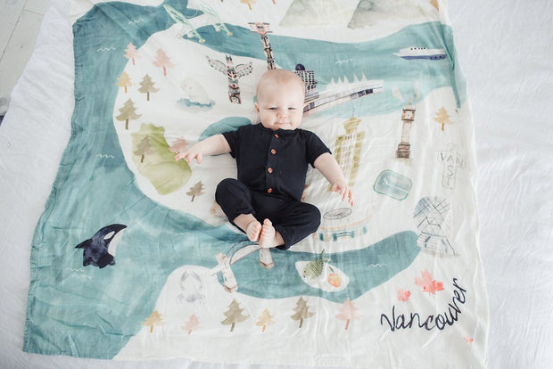 Loulou Lollipop Muslin Quilt Blanket | Vancouver